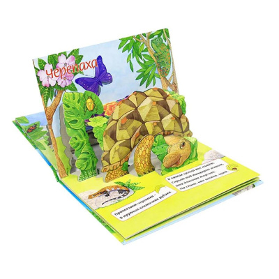 Книжка-панорамка «Животные джунглей»