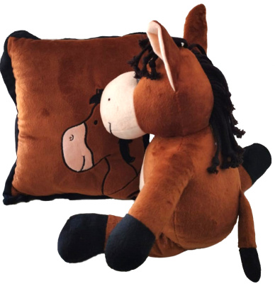 Мягкие игрушки «Подушка и лошадка»