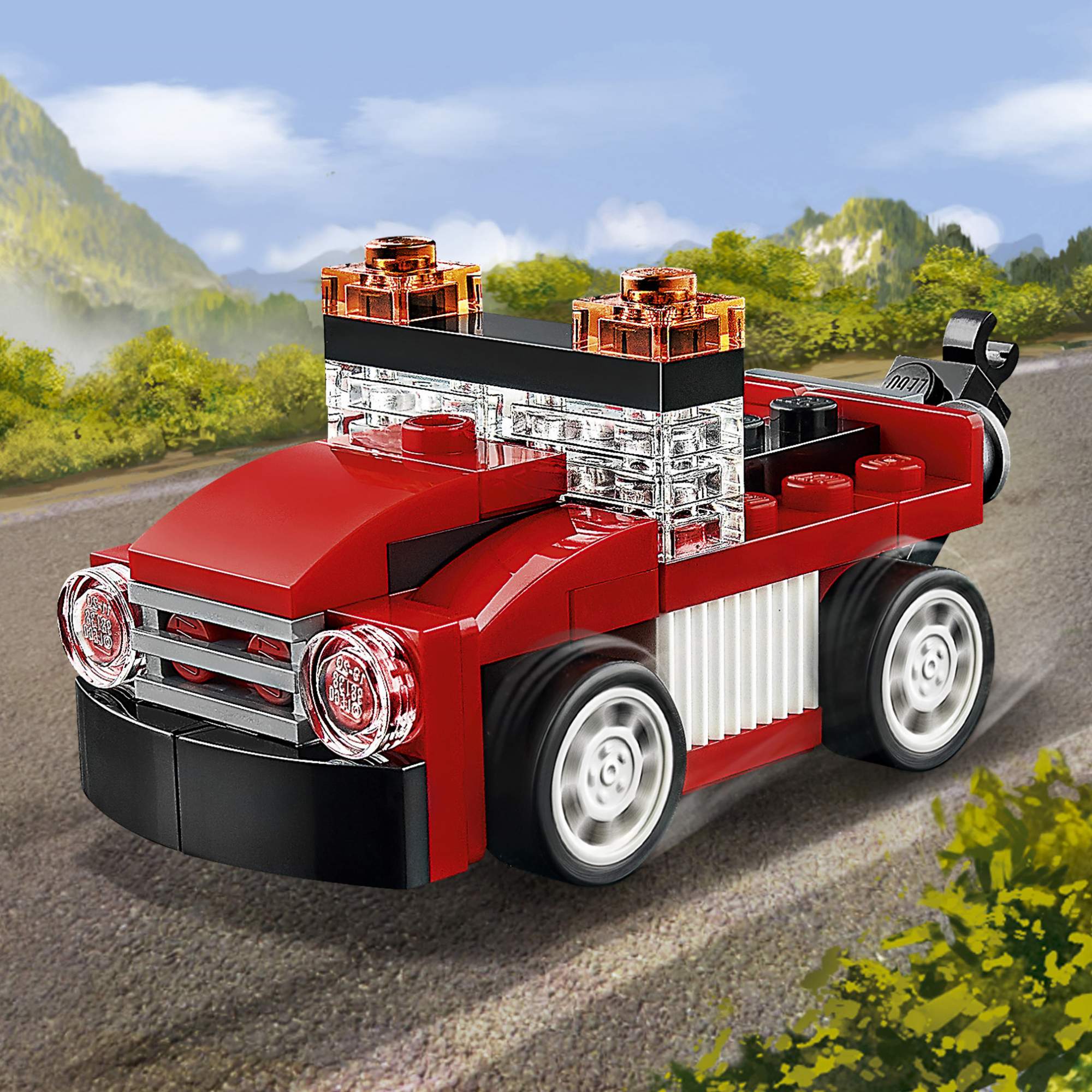 Гоночная машина lego