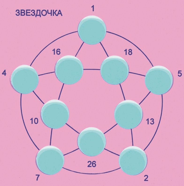 Логическая игра-головоломка «Звёздочка»