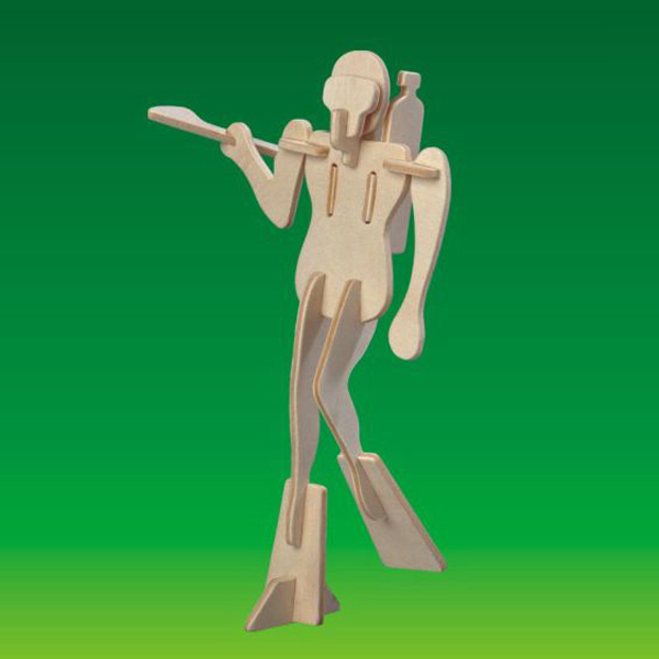 Сборная деревянная модель «Велоцираптор» maxi