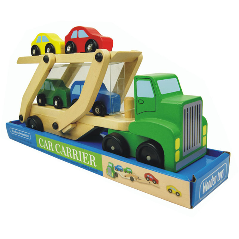 Деревянная игрушка «Машинка для перевозки автомобилей»
