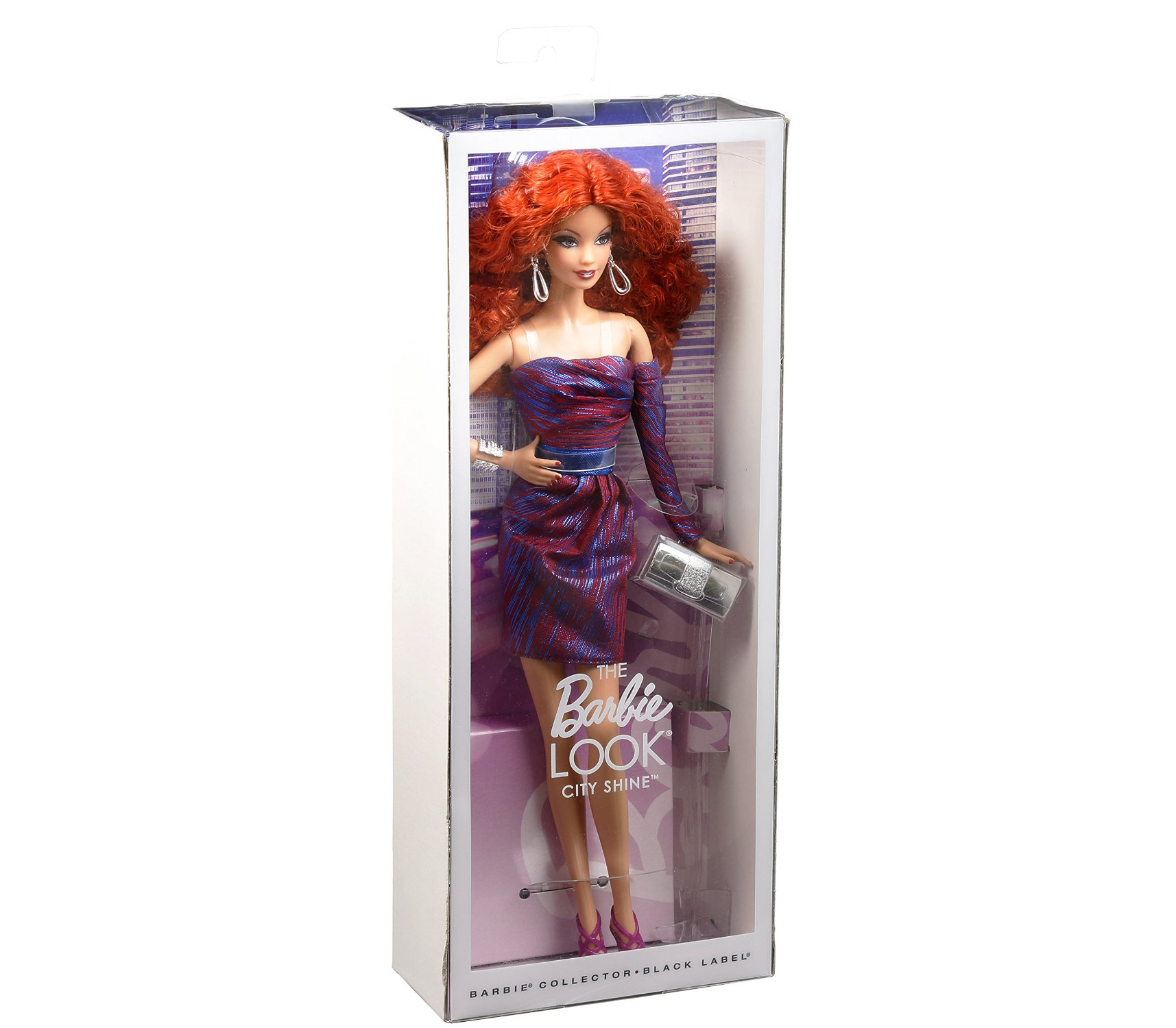 Коллекционная кукла Барби «Городское сияние. Сиреневое платье»