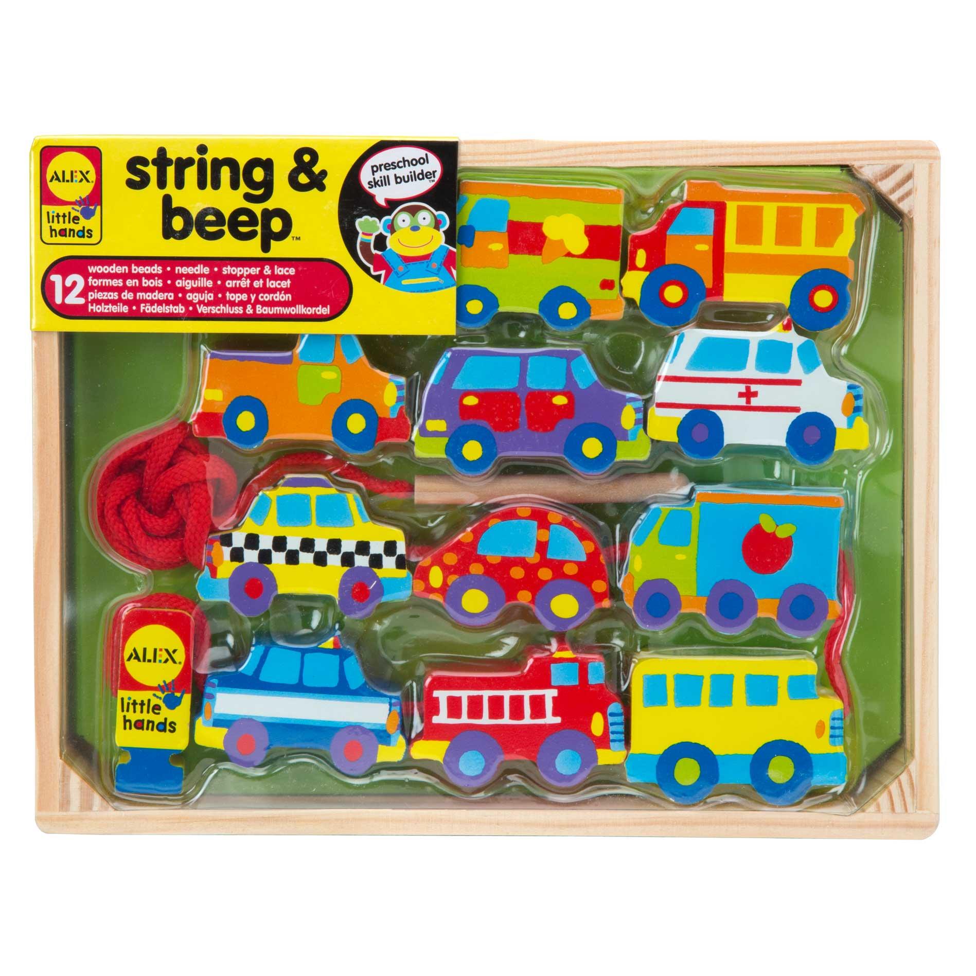 Развивающая игрушка-шнуровка «Beep & String», 12 элементов