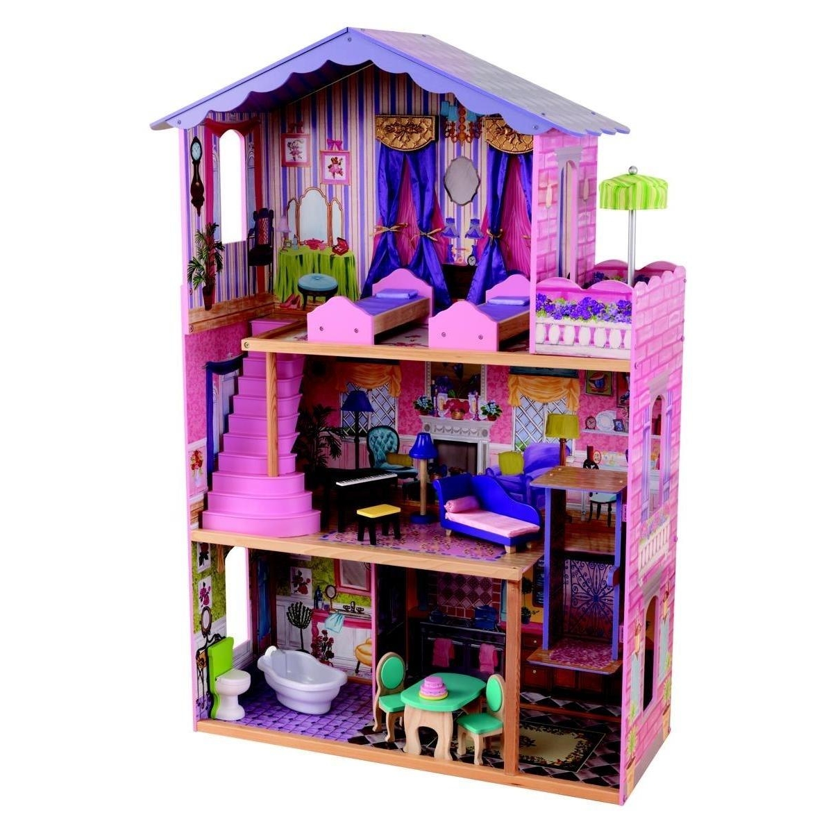 Кукольный домик с мебелью для Барби «Особняк мечты» 