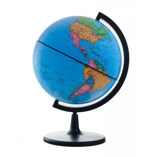 Политический сборно-разборный глобус Земли, диаметр 21 см