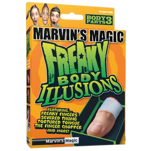 Наборы фокусов «Смешные ужасы, иллюзии с частями тела» от Marvin's Magic