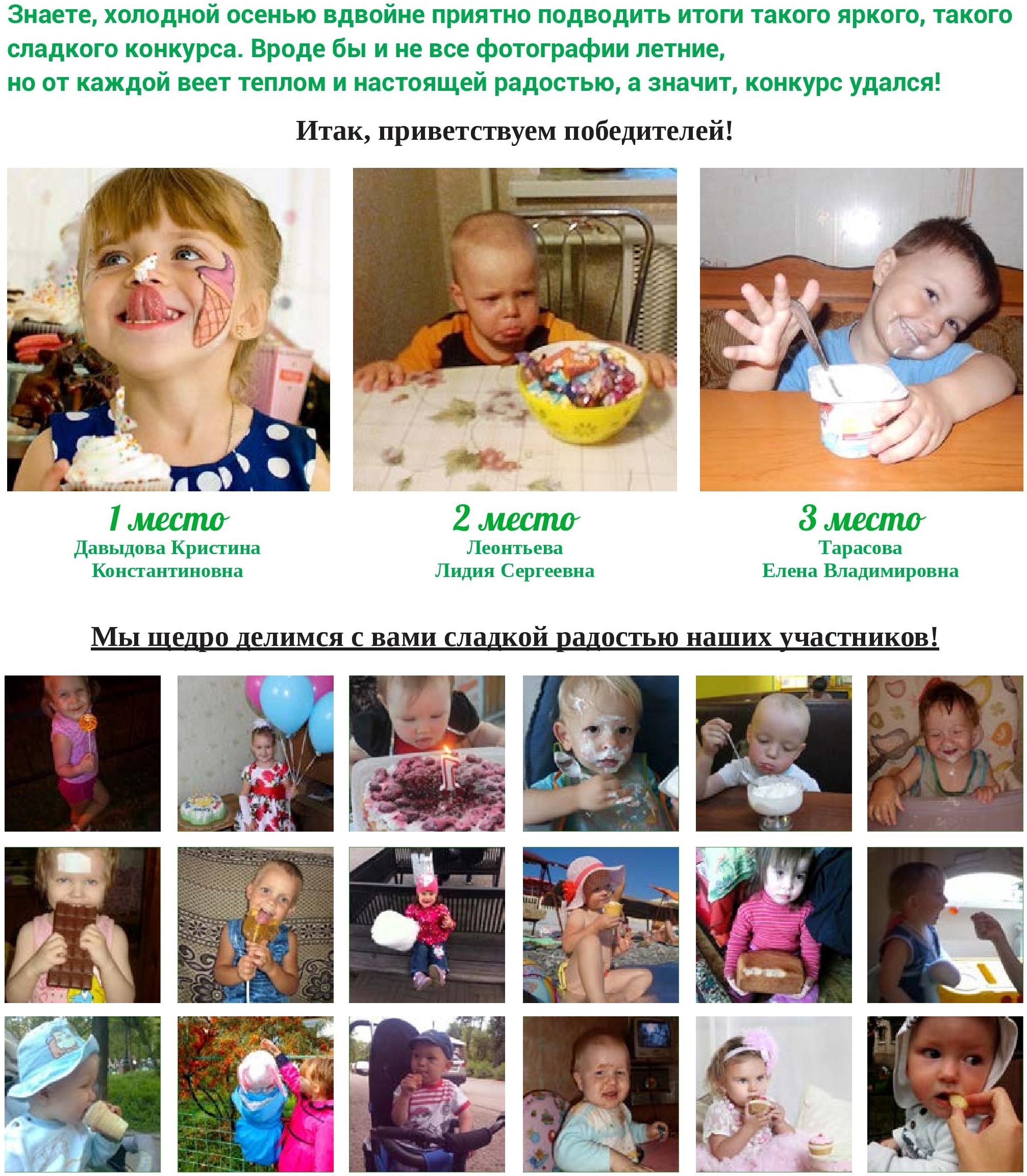 Итоги конкурса Итоги конкурса