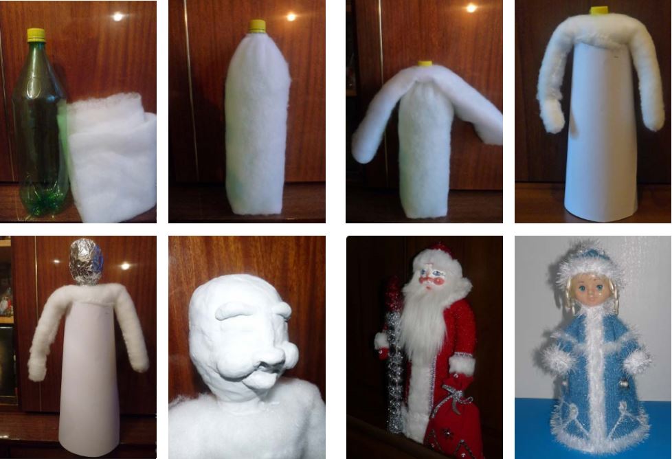 Дед Мороз своими руками из подручных материалов: мастер-класс с фото