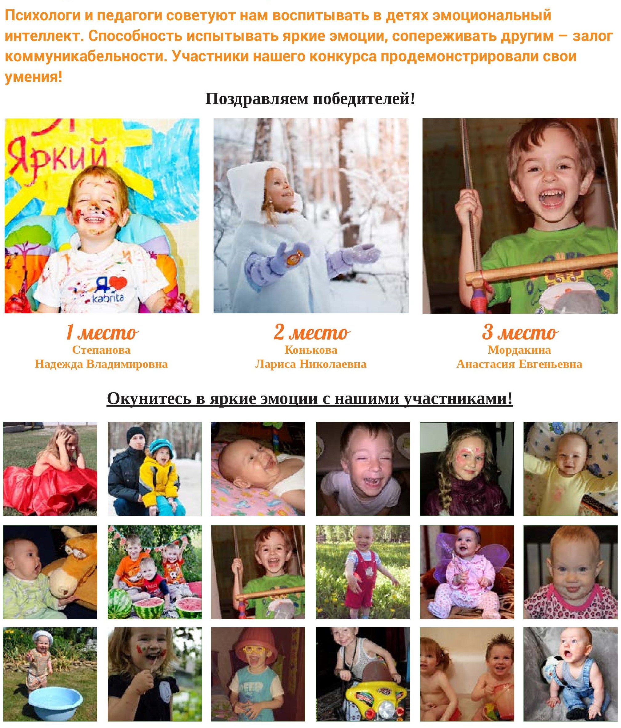 Итоги фотоконкурса Итоги фотоконкурса