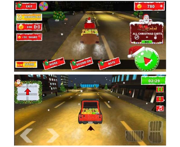 Christmas Santa Rush Gift Dlivery Christmas Santa Rush Gift Dlivery
