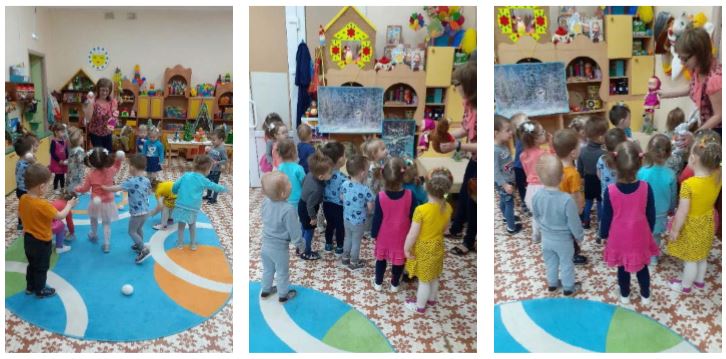 Подвижная игра «Снежки» Подвижная игра «Снежки»
