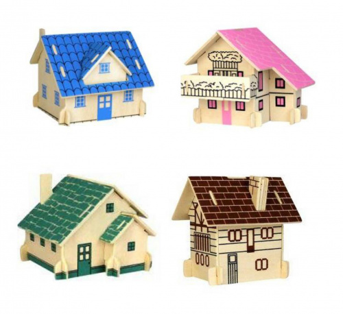 Сборная деревянная модель «Европейский дом»