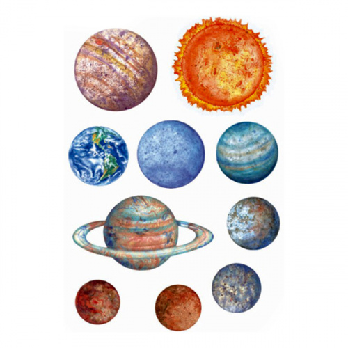 Набор декоративных наклеек для мебели «Планеты»