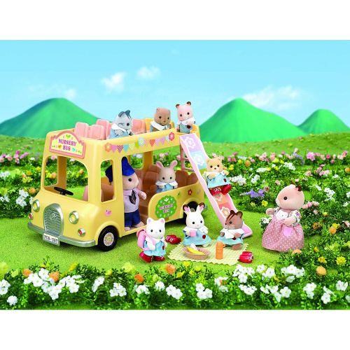 Игровой набор Sylvanian Families «Двухэтажный автобус для малышей»