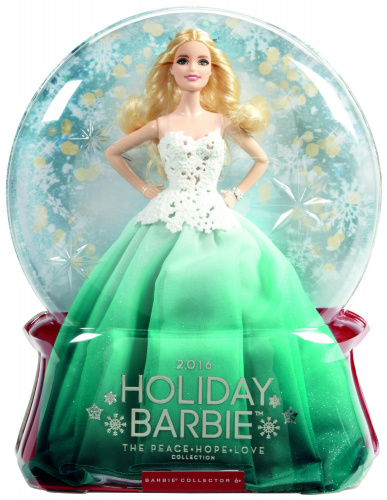 Кукла «Праздничная Barbie в зеленом платье»