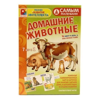 Настольная игра самым маленьким «Домашние животные», Радуга Настольная игра самым маленьким «Домашние животные», Радуга