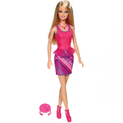 Кукла Барби в розовом платье