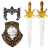 Набор рыцаря «Средневековый», 6 предметов