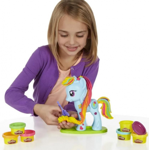 Набор пластилина Play-Doh «Стильный салон Рэйнбоу»