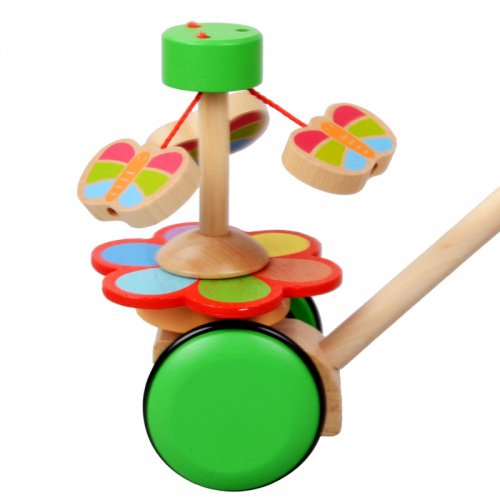 Игрушка-каталка деревянная «Бабочки в саду» («Танцующие бабочки»)