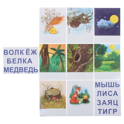 Настольная игра самым маленьким «Дикие животные», Радуга Настольная игра самым маленьким «Дикие животные», Радуга
