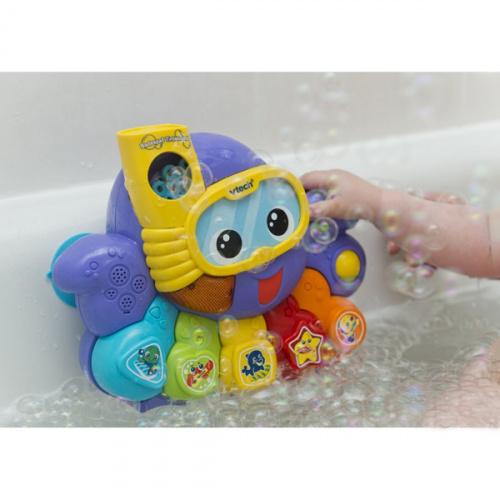 Игрушка развивающая для ванны «Осьминог с мыльными пузырями»