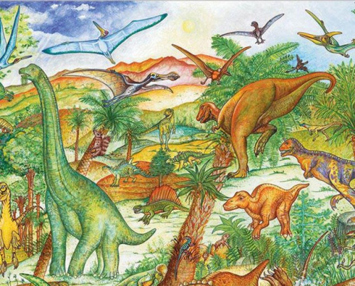 Пазл на наблюдательность «Динозавры»