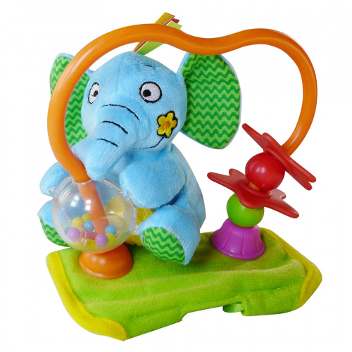 Игрушка на бампер коляски «Счастливый слоненок»