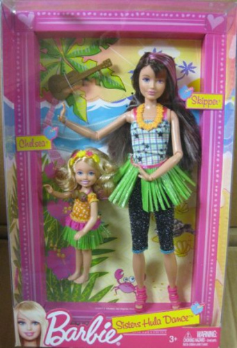 Кукла Барби Sisters Hula Dance Skipper and Chelsea Doll 2-Pack